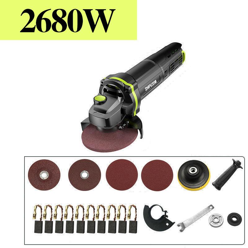 2680W High Power Angle Grinder Utility Set Handheld Electric Grinder Polisher Wire Cutter Can Cut Metal Stone