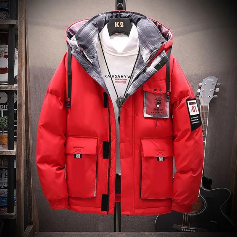 Men's Cotton Winter Warmth and Thick Winter Jacket Men's Casual Winter Jackets Down Padded Jacket