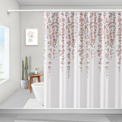 Shower Curtain, Waterproof and Mildew Proof Cloth, Separate Wet and Dry Bathroom Shower Curtain