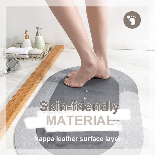 40*60cm Super Absorbent Silica Gel Floor Mat,Bathroom Carpet Floor Mats, Door Bathroom Non-Slip Mats