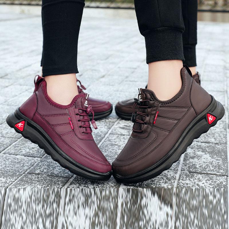 Winter Cotton Shoes Large Size Women's Shoes Lovers Shoes Warm and Velvet Casual Shoes Snow Boots Sports Shoes Running Shoes