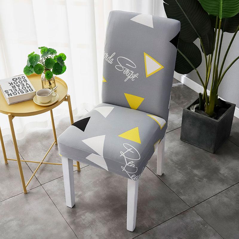 2/4/6PCS Elastic Chair Cover Hotel Wedding Party Dining Room Chair Covers Spandex Printed Chair Cover for Kitchen Chair