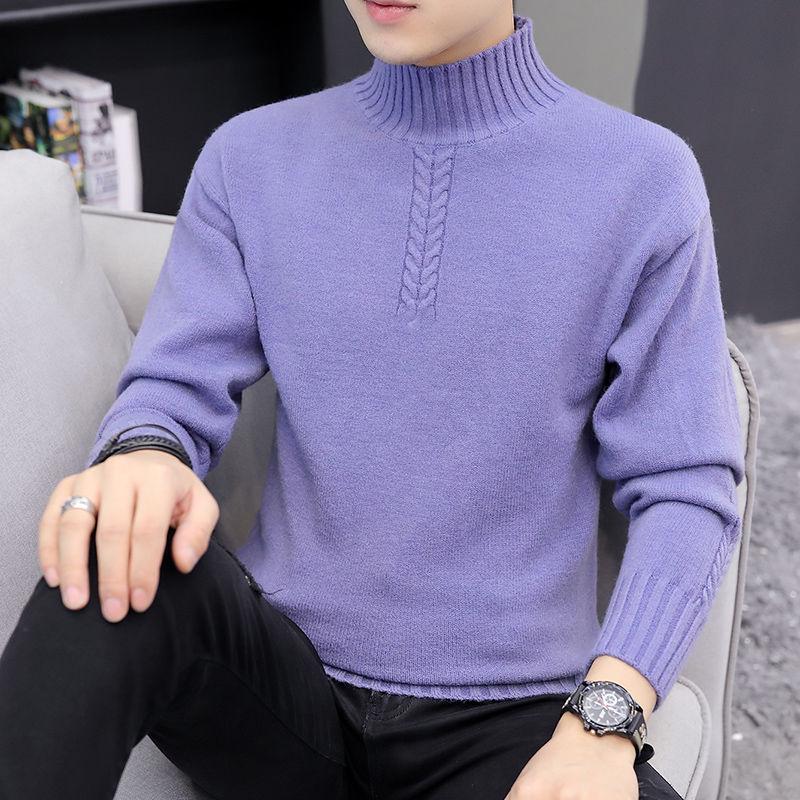 Winter Thick Warm Sweater Men Turtleneck Brand Mens Sweaters Slim Fit Pullover Men Knitwear Male