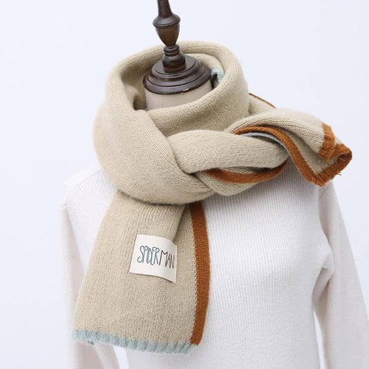 Couple Scarf All-match Winter Warm Knitting Wool Collar Neck Warmer Scarf Shawl Wraps