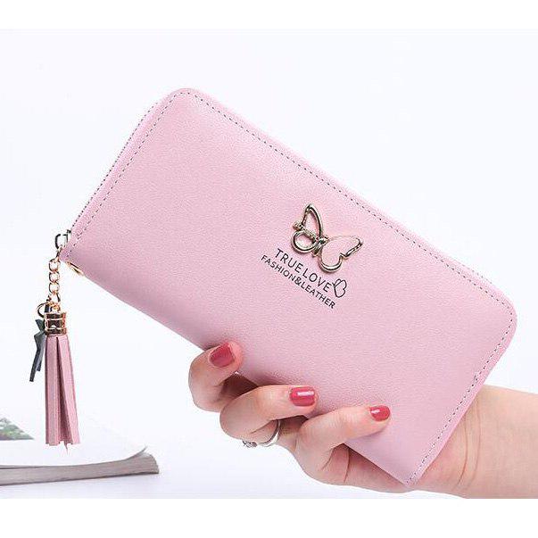 Women Wallets Cards Holder Lady Purses Money Bags Coin Purse Long Woman Clutch Zipper Butterfly Wall