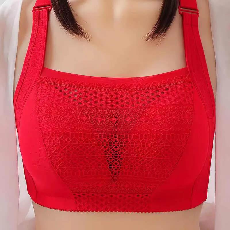 Ladies' Thin Section Gathered Anti-sagging Large Size Anti-glare Comfortable Tube Top No Steel Ring Underwear