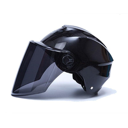 Electric Vehicle Helmet Spring and Summer Motorcycle Half Helmet Men and Women Four Seasons Universal Sunscreen Sunshade Light Battery Car Helmet