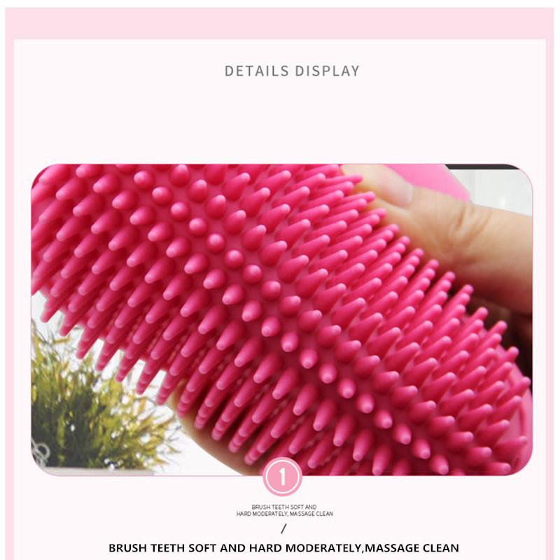 Dog Bath Silicone Shampoo Bath Liquid Storage Cup Pet Bath Brush Silicone Cat Puppy Bath Brush Pet Cat Dog Grooming Comb Hair Removal Massage Brush