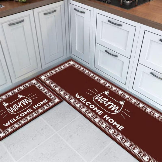 Kitchen Set Floor Water Absorbent Oil-proof, Long-cut Bath Non-slip Foot Mat Home Bedroom Carpet