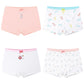 4 Pcs/Lot Girls Underwear Briefs Panties Kids Children Shorts for 3-13Years