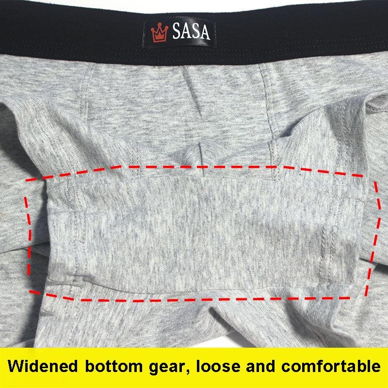 6-piece Men's Underwear Mid-waist Cotton Boxer Briefs for Young and Middle-aged Elastic Breathable Loose Boxer Briefs