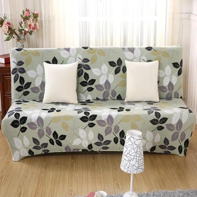 Bed Sofa Cover Slipcovers Anti-Slip Armless Seat Case