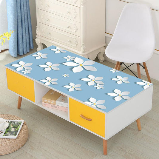 Pvc Soft Glass Crystal Plate Printed Table Cloth Table Mat Coffee Table Table Cloth Computer Table Cloth Waterproof Anti-scald and Oil-proof