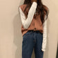 Autumn V-neck Loose Waistcoat Women's Sleeveless Knitted Bottoming Shirt Short Solid Color Button Top