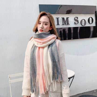 Winter warm scarf Christmas gift Woman Trend Wild Shawl scarf Long section scarf Birthday present