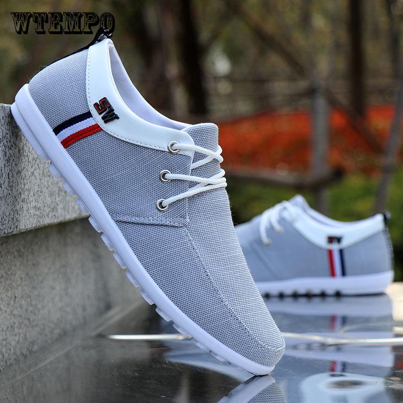 Men Loafers  Outdoor Casual Light Soft Lace Up Flat Causual Shoes