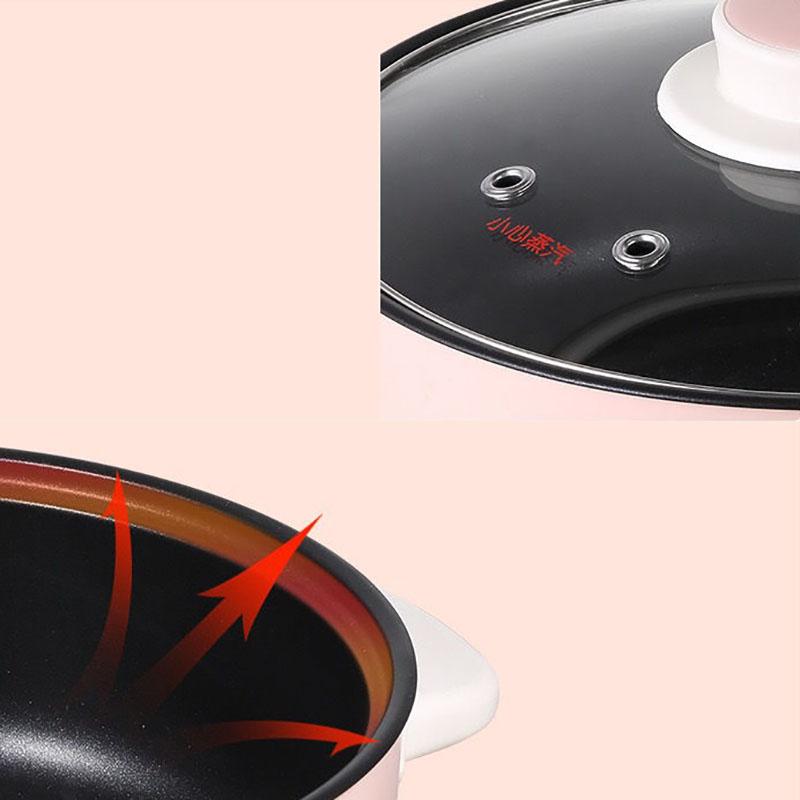 Multifunctional Electric Frying Pan Non-stick Pan Household Electric Heating Pan Student Dormitory Electric Skillet Cooking Pot