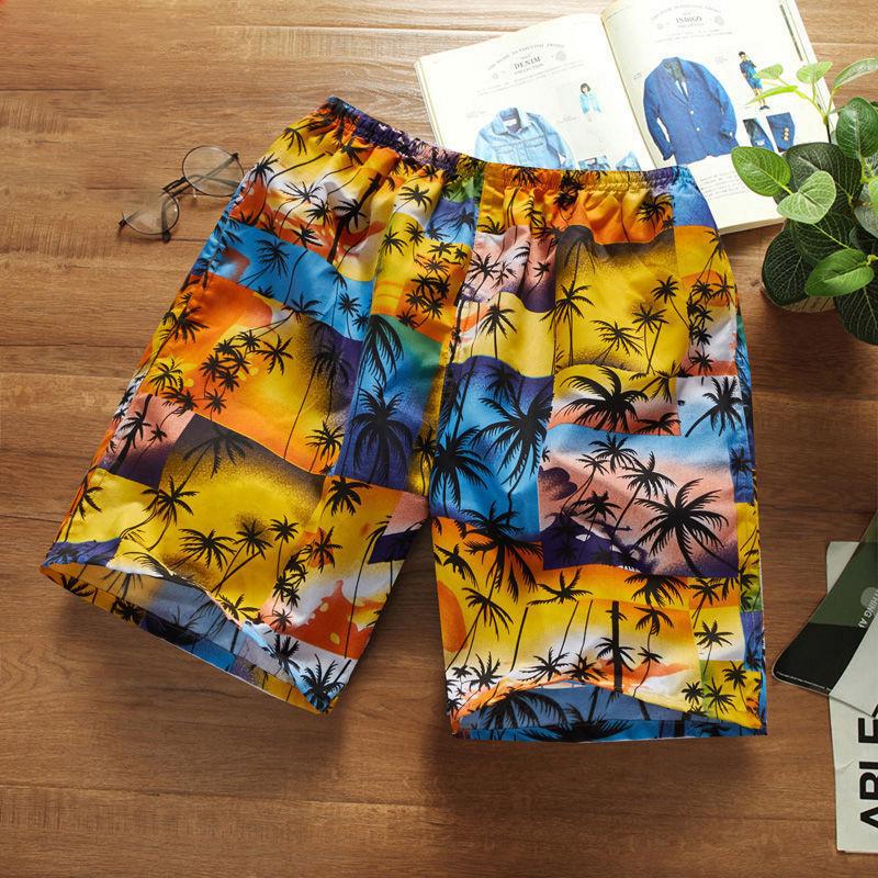 Beach Shorts Men's Swimming Shorts Men's Five-point Anti-awkward Quick-drying Shorts Can Be Launched Into The Water Couple Loose Style Spring Beach