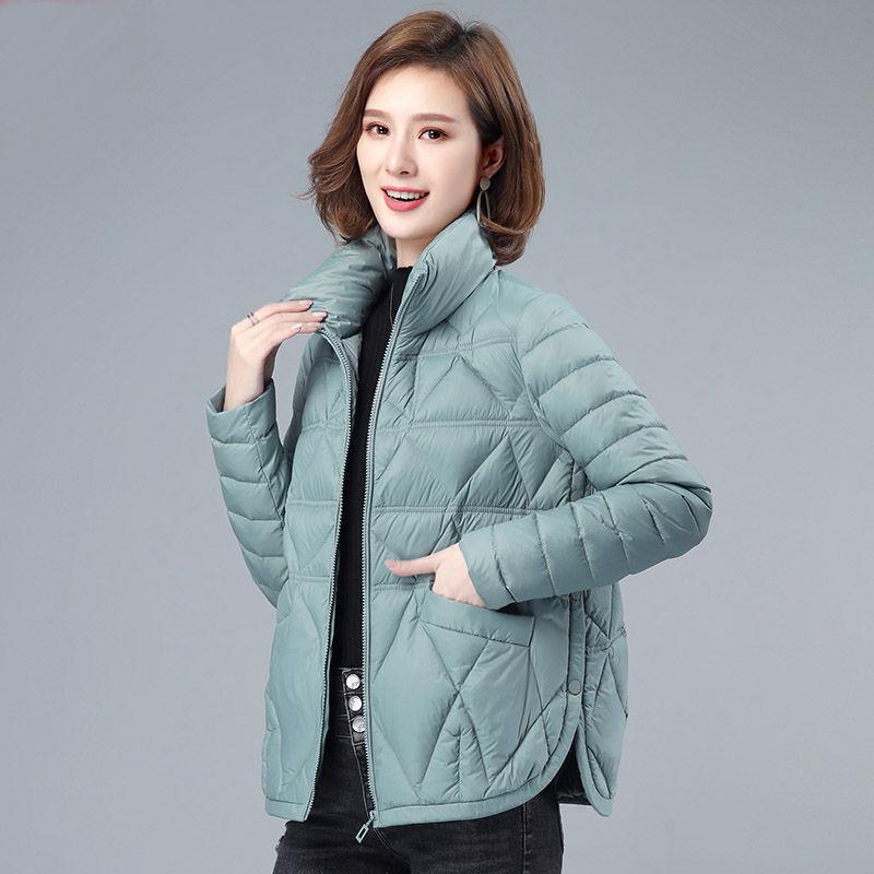 Women's Down Padded Jacket Short Light Thin Padded Jacket Cotton-padded Jacket Casual All-match Warmth and Light Winter Jacket