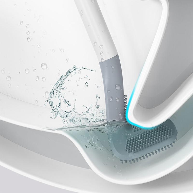 Golf Silicone Toilet Brush Household Brush No Dead Ends Multi-function Cleaning Toilet Wash Toilet Artifact Hang on The Wall