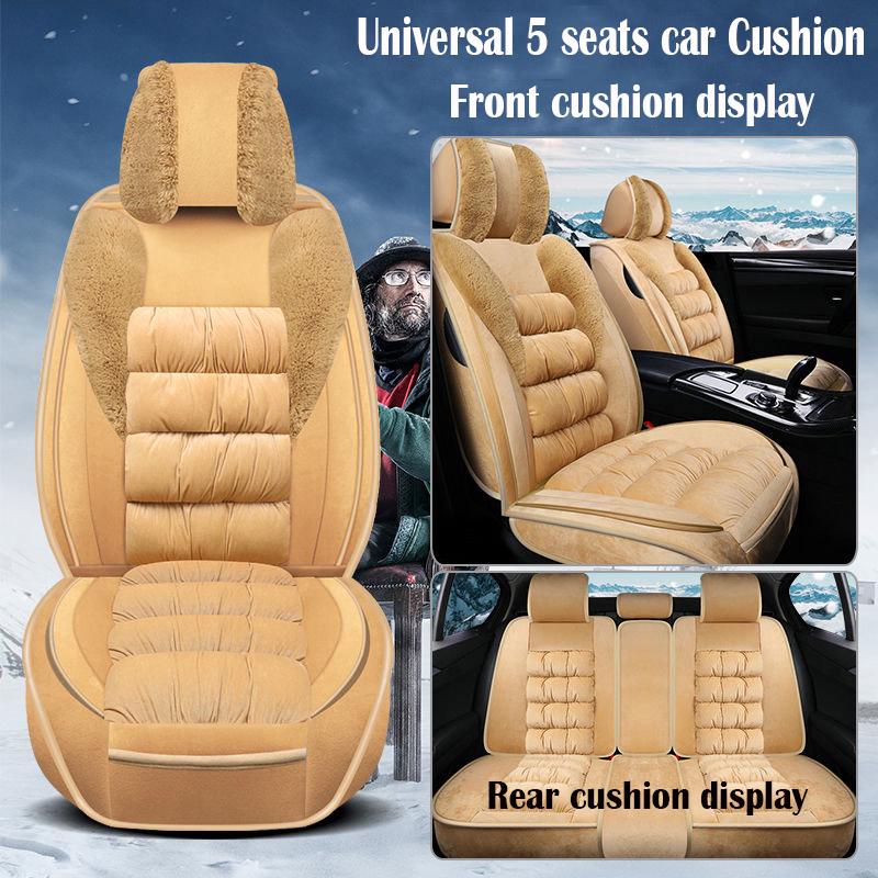 Car Seat Cover Universal Leather 5 set Auto Seat Cushion 5 seats Universal car seat cover Winter