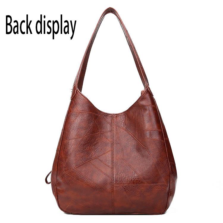 Big capacity European and American style Shoulder Handbag Trendy wild Woman bag Leather bag