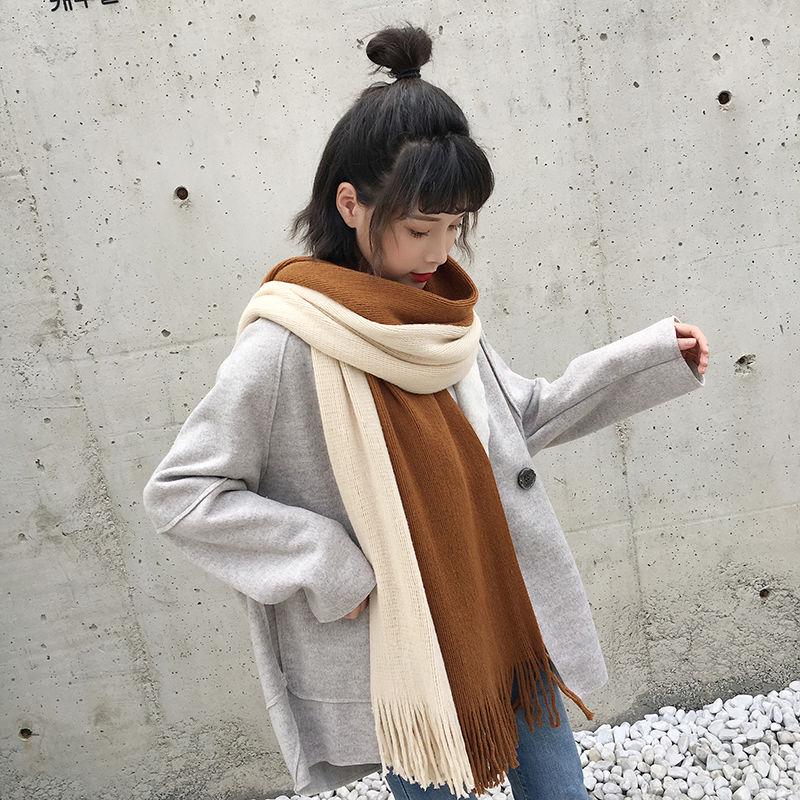 Christmas gift Woman Trend Wild Shawl scarf Long section scarf Birthday present Winter warm scarf