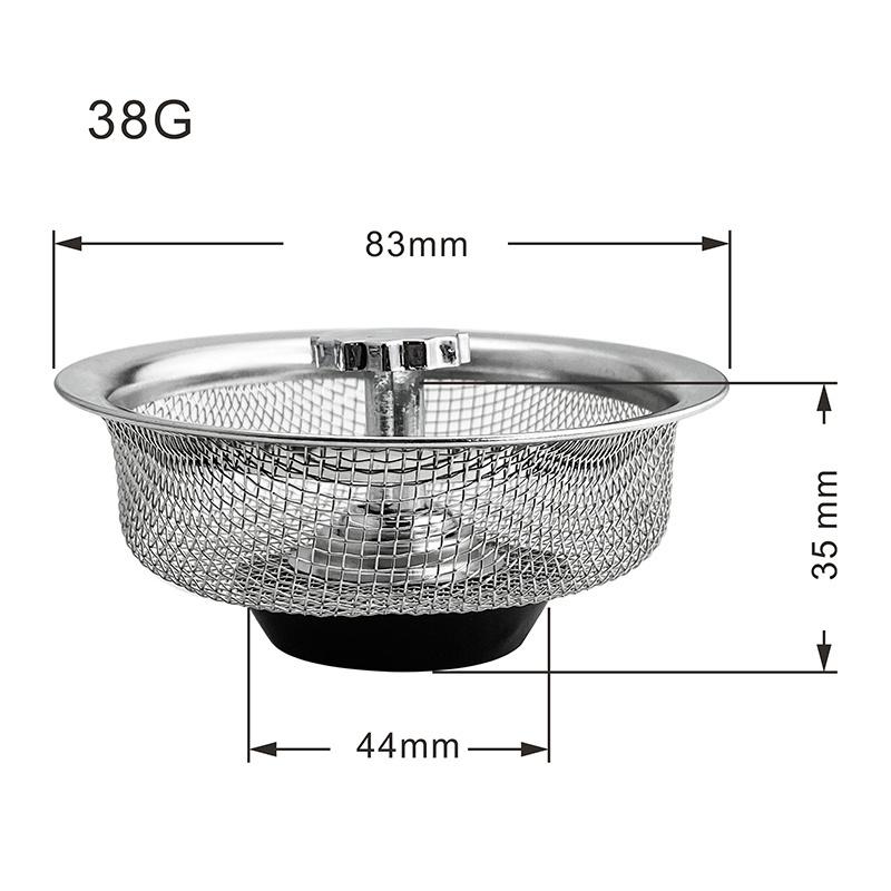 2Pcs Sink Filter Mesh Kitchen Stainless Steel Water Filter Washing Pan Separation Mesh Food Tea Separation Mesh