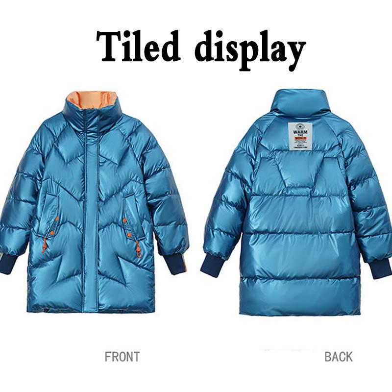 Glossy Down Padded Jacket Women's Winter Mid-length Western Style Padded Jacket Thick and Versatile Small Padded Jacket Women