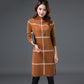 Autumn Winter Plaid Turtleneck Sweater Women Long Thick Pullover Sweater Dress All-match Bottoming Shirt Jumper Top