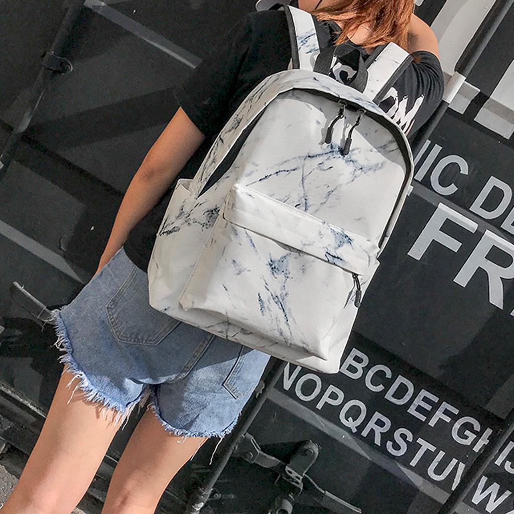 Backpacks,Fashion Women Marble Pattern Backpacks,Large Capacity Package Bags ,Shoulder Bags