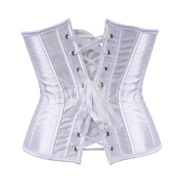 Women Sexy Corset Underbust Waist Cincher Corsets Black White Red Gothic Top Bustier Plus Size Femme