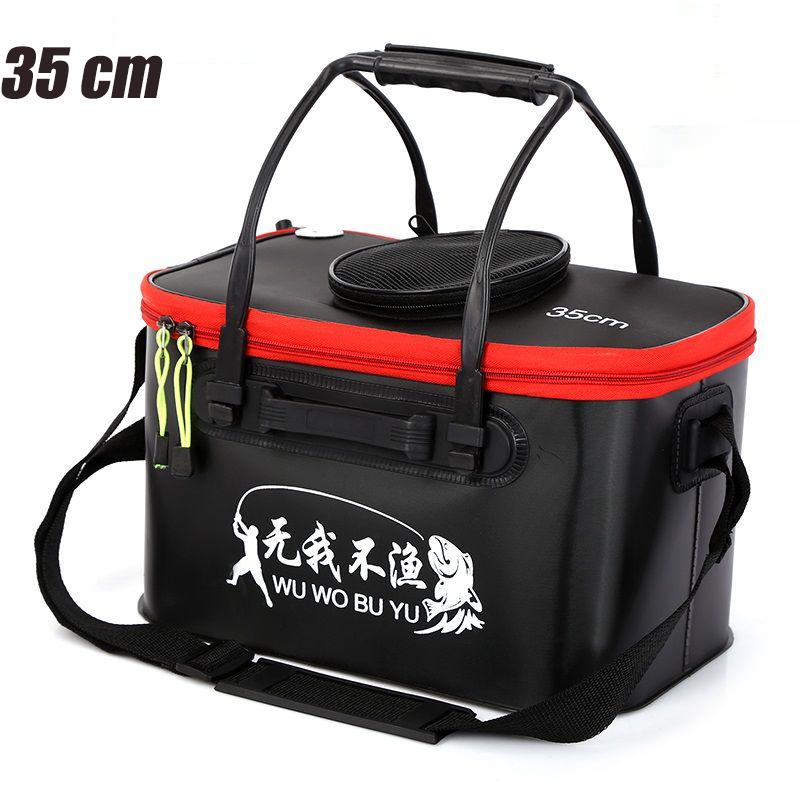 EVA Portable Fishing Bag Folding Thickened Live Fish Tank Water Tank Bucket Camping Fishing Tackle Fish Box Storage Bag