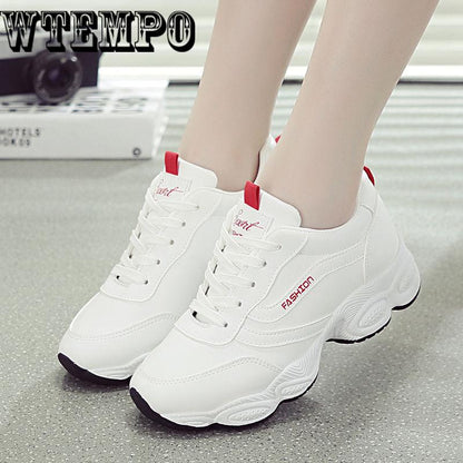 Women Casual Shoes Fashion Sneakers Shoes Women Flats Platform Lace-Up Breathable Women Sneakers