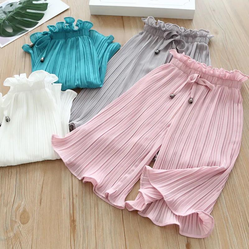 Girls Pants Summer Children's Clothing Loose Thin Summer Children's Fashion Summer Clothes Mosquito Pants Hakama Girls