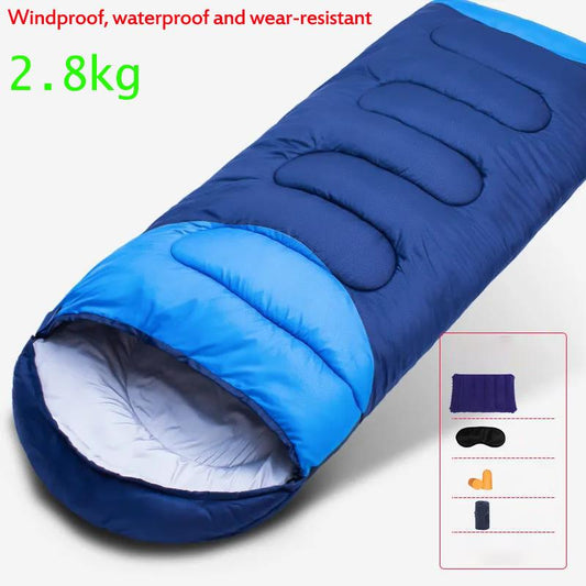 2.3/2.8kg Winter Sleeping Bag Pure Cotton Filled Thermal Sleeping Bag Portable Envelope Sleeping Bag