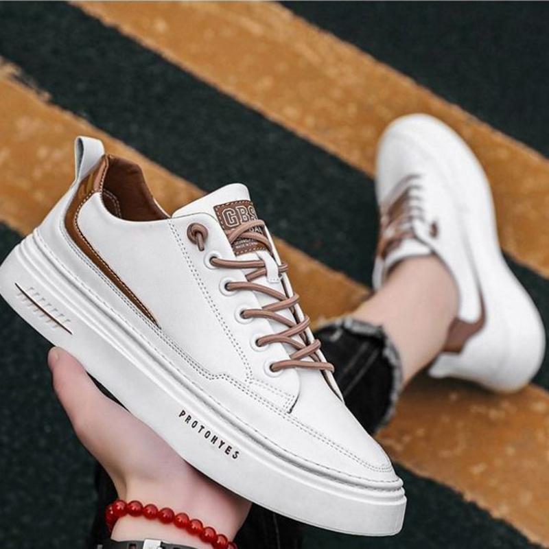 Men's Shoes Spring Shoes Korean Trend Leather Shoes Men's Sports Shoes White Summer Casual Shoes