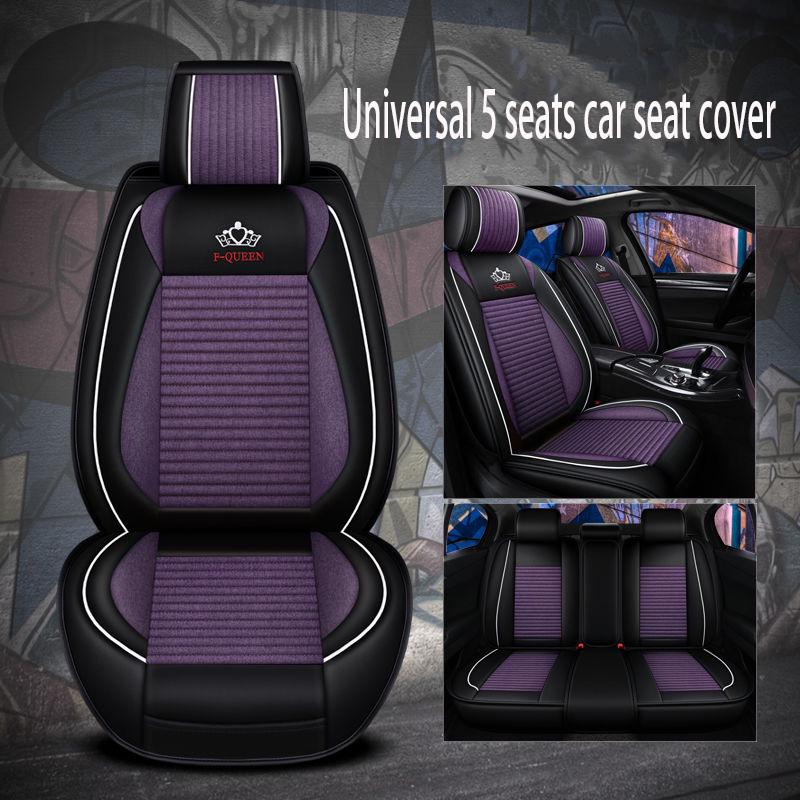 Car seat cover Waterproof Car Seat Cover Universal 5 set Auto Seat Cushion Leather 5 seats Universal