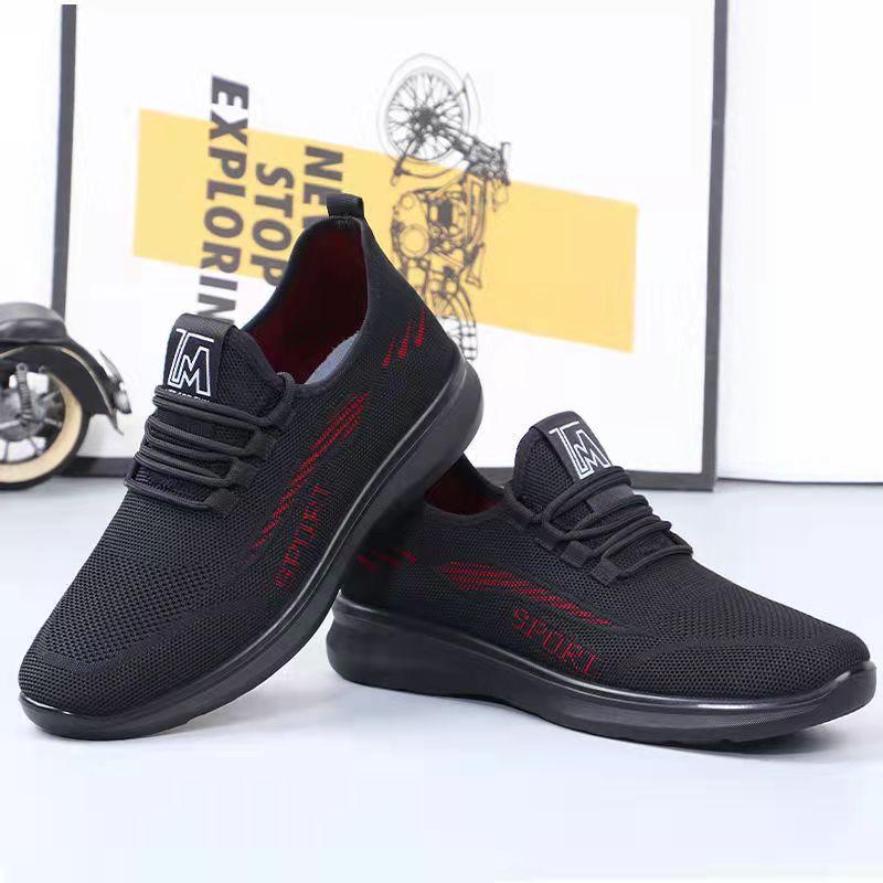 Men's Soft-soled Old Beijing Cloth Shoes Spring and Summer Men's Shoes Sneakers Dad Casual Shoes Husband Work Mesh Shoes