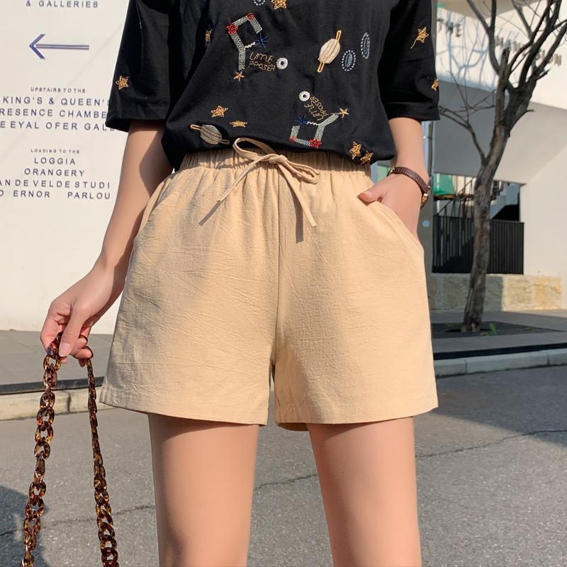 Wide Leg Sports Pants Women's Summer Wear Home Casual High Waist Slimming Plus Size Loose Fat Girls Shorts