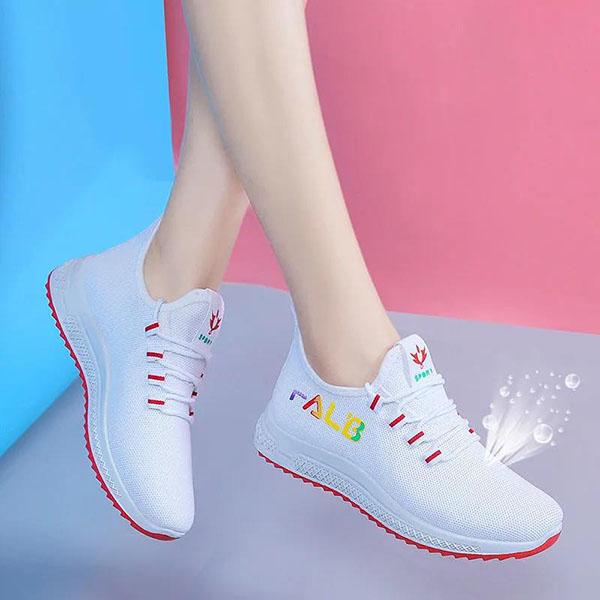 Women's Walking Shoes Soft Bottom Non-slip Breathable Sports Shoes Large Size Casual Flat Sneakers