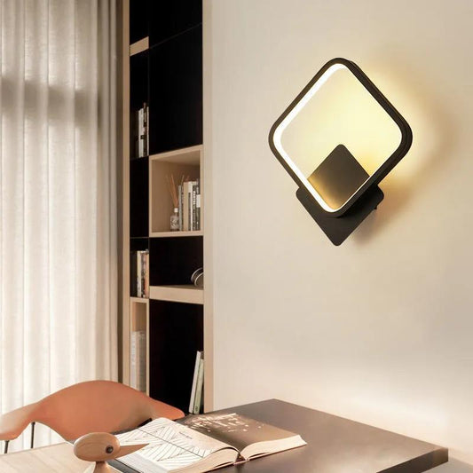 Nordic Geometric Shape Wall Lamp Modern Minimalist Aisle Balcony Bedroom Bedside Wall Lamp Warm Living Room Background Wall Lamp