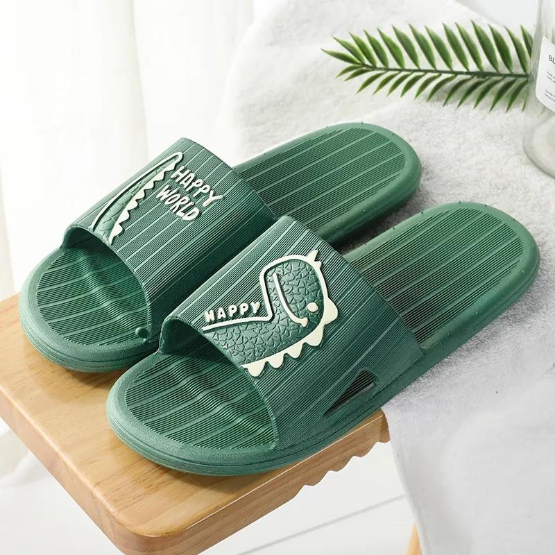 Couple Sandals and Slippers Women's Summer Home Indoor Bathroom Non-slip Bath Soft Bottom Home Men's Flip Flops Soft Sole Comfort Sandals