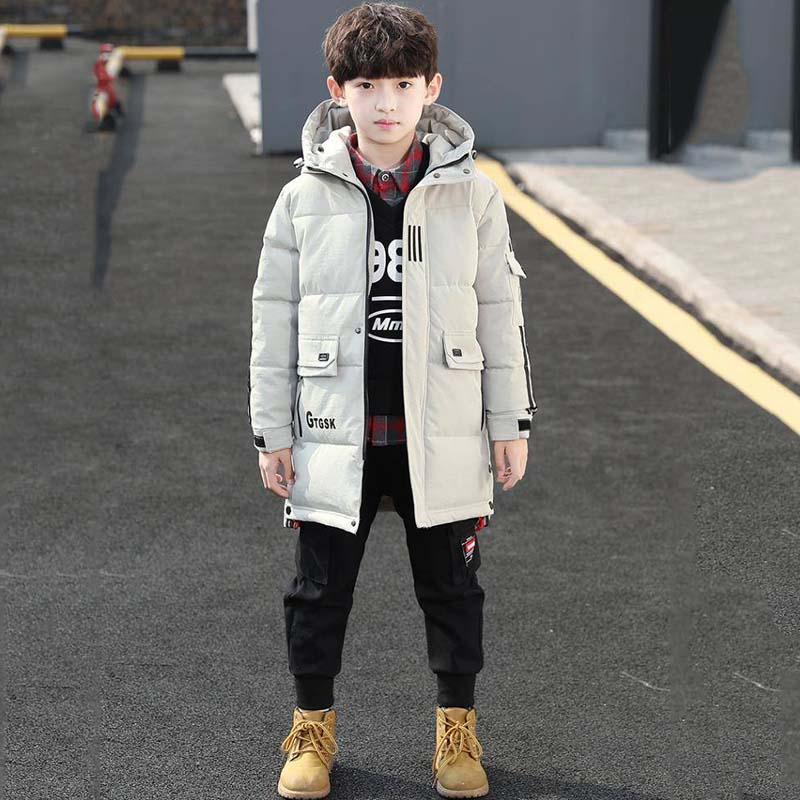 Boys Jackets Winter Down Coat  Boys Outerwear Clothing for Children Warm Coat Boys Hooded Jacket