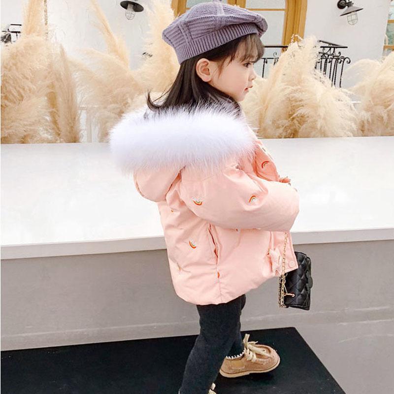 Girls Winter Warm Padded Jacket with Hooded Down Padded Jacket