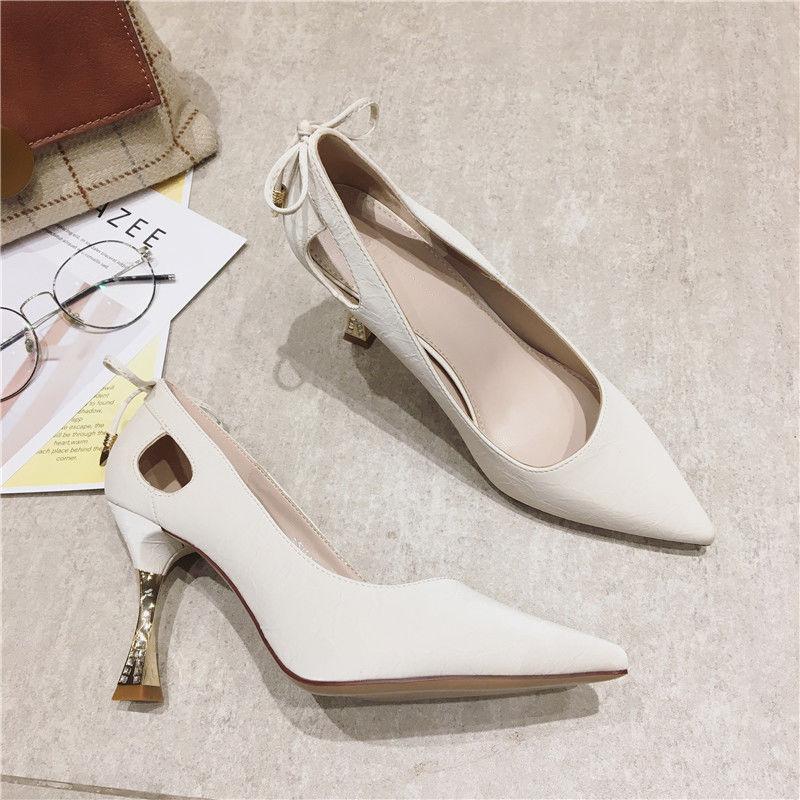 Pointed High Heels Stiletto Pumps Women's Shoes Spring Ladies Temperament All-match Professional Four Seasons Single Shoes