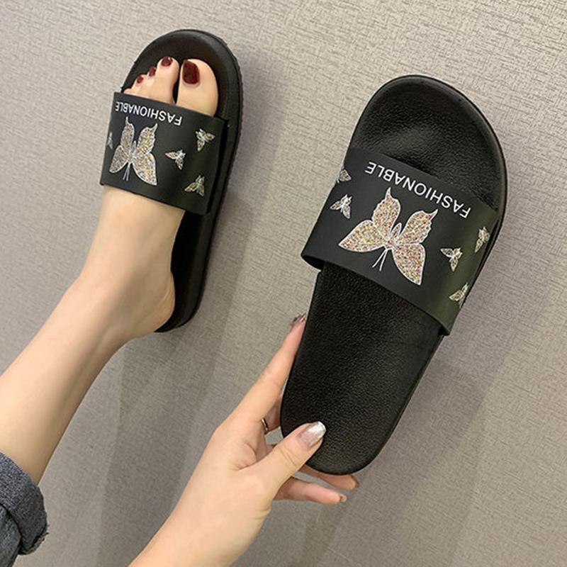 Slippers Women's Summer Non-slip Deodorant Indoor and Outdoor Wear Personalized Korean Fashion Flat Bottom All-match Slippers