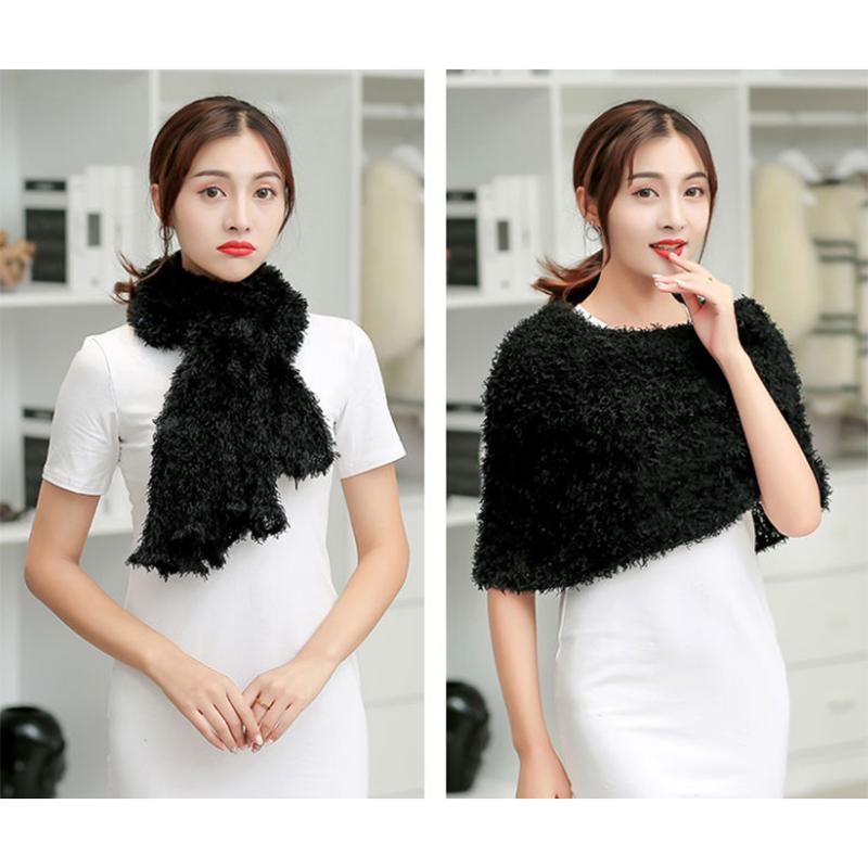 Women's Autumn Winter Bamboo Fiber Hedging Magic Scarf Shawl Bib Korean Style All Match Thickening Multi-function Versatile Shawl Dual-use