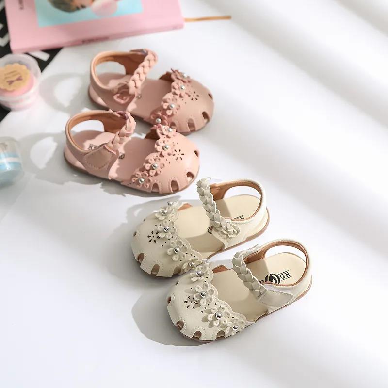 Children's Tendon-soled Sandals 2021 Summer New Girls Princess Shoes Anti-kick Soft Bottom Baby Toddler Shoes