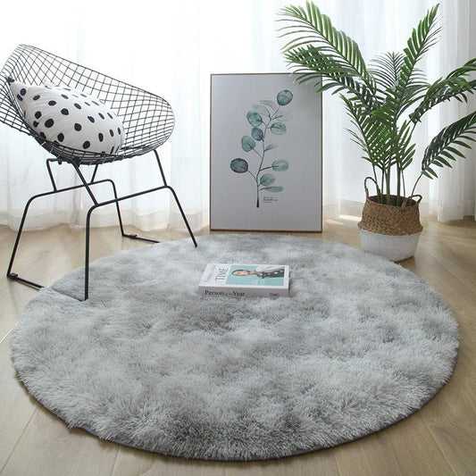 Round Carpet Diameter 1 Meter Bedroom Living Room Bedside Nordic Ins Wind Long Hair Household Light Luxury Computer Chair Hanging Basket Floor Mat